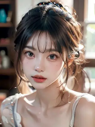 古代仕女图与杉树：穿越千年的对话