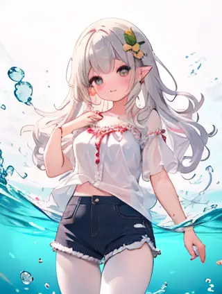 亭子与水草：自然与人文的交响曲