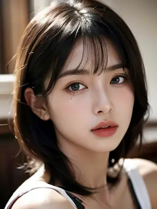 侧柏与韩式斜刘海：自然之美与时尚潮流的交响曲