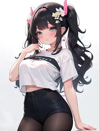 卡哇伊动漫女生与锡纸烫发型：时尚与艺术的碰撞
